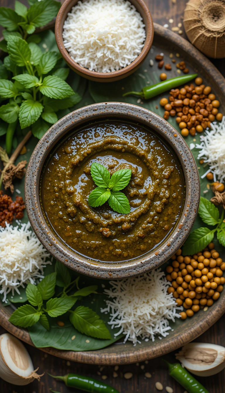 South Indian Pudina Chutney